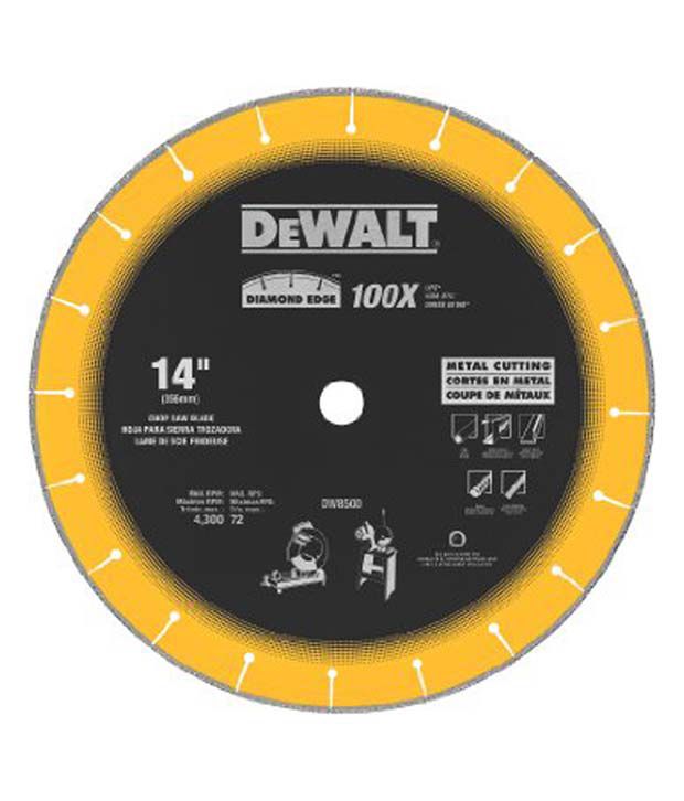 Dewalt DW8500 - DIAMOND EDGE CHOP SAW WHEEL