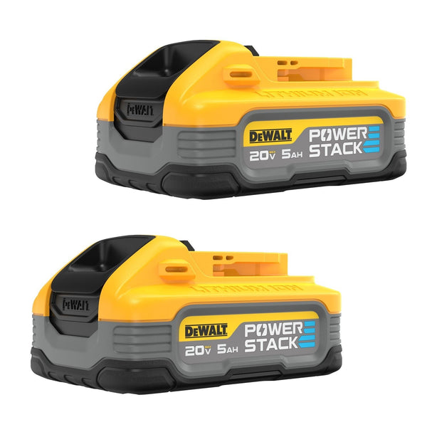 DEWALT DCBP520-2- 20V MAX* DEWALT POWERSTACK™ 5.0 Ah Battery- 2 Pack