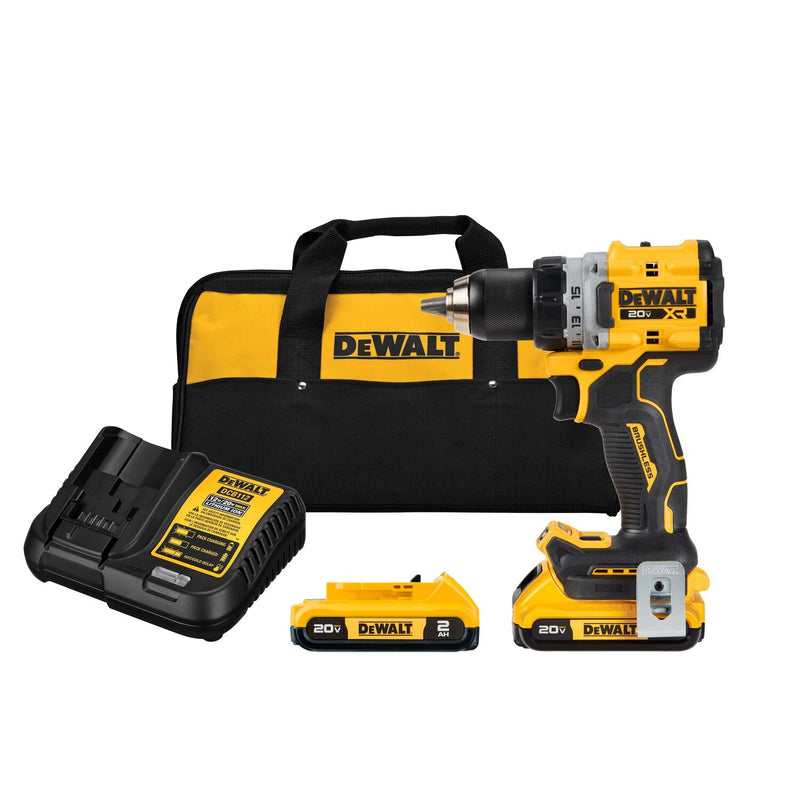 DEWALT DCD800D2 20V MAX* XR® Brushless Cordless 1/2 in. Drill/Driver Kit