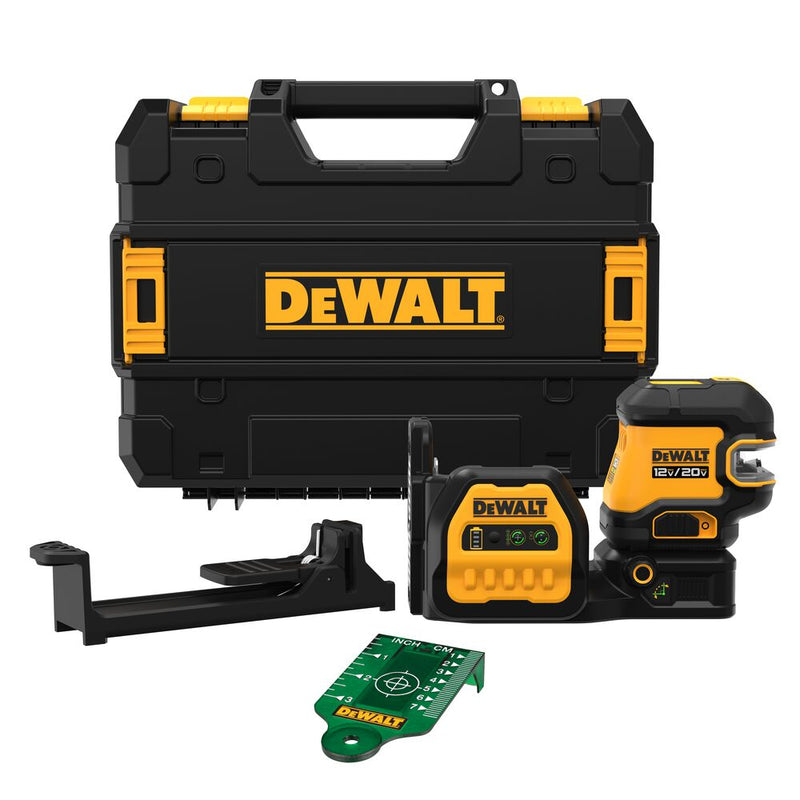 DeWalt DCLE34220GB 20V MAX 2-Spot Cross Line Combo Green Laser, Bare Tool