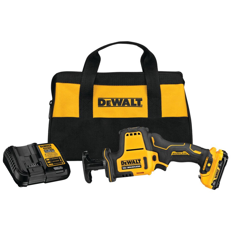 DEWALT DCS312G1 XTREME 12V MAX* BRUSHLESS ONE-HANDED CORDLESS RECIPROCATING SAW KIT