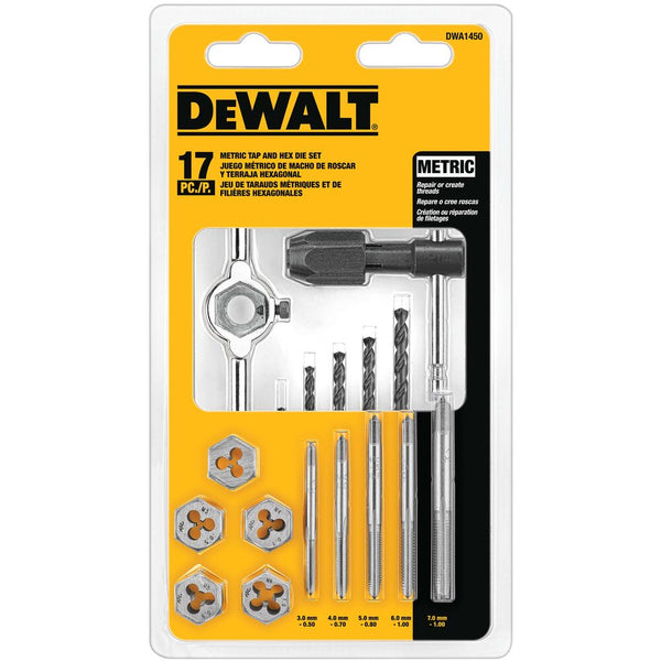 DEWALT DWA1450 17-PC. METRIC TAP & DIE SET