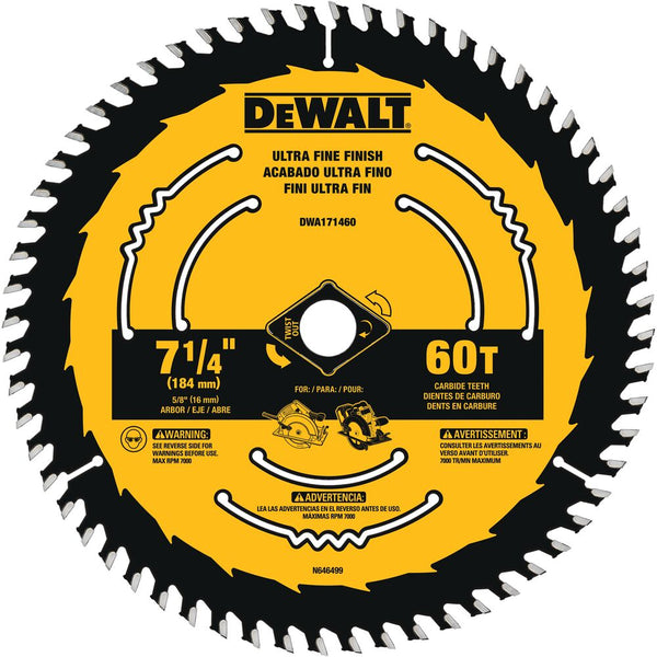 DEWALT DWA171460 - 7 1/4" 60T BLISTER 1 Blade