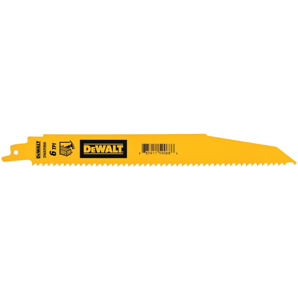 Dewalt DWAR966B25-DEMOLITION BIMETAL RECIPROCATING SAW BLADES Each