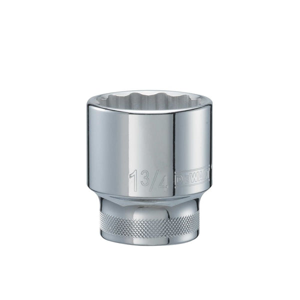 DEWALT DWMT74641OSP Socket, 1-3/4 in, 3/4 in Drive, 12 Point, 2-19/32 in L, Polished Chrome Vanadium