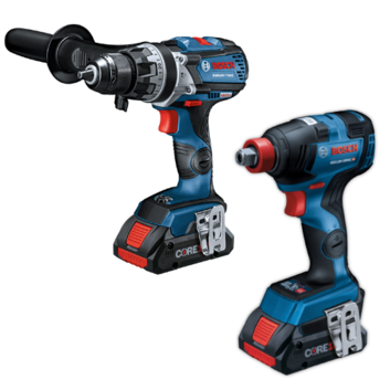 BOSCH GXL18V-224B25 - 18V PREMIUM BRUSHLESS IMPACT & HAMMER DRILL COMBO KIT