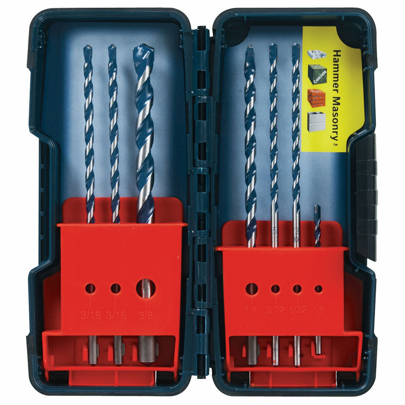 Bosch HCBG700T 7 Piece Blue Granite Hammer Drill Masonry Bit Set