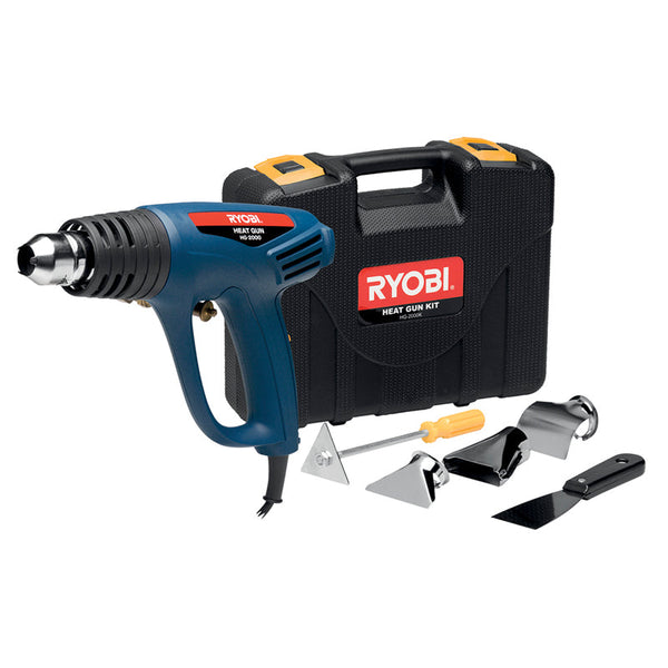 RYOBI HEAT GUN 2000W 6PCE ACCESSORY KIT HG-2000K