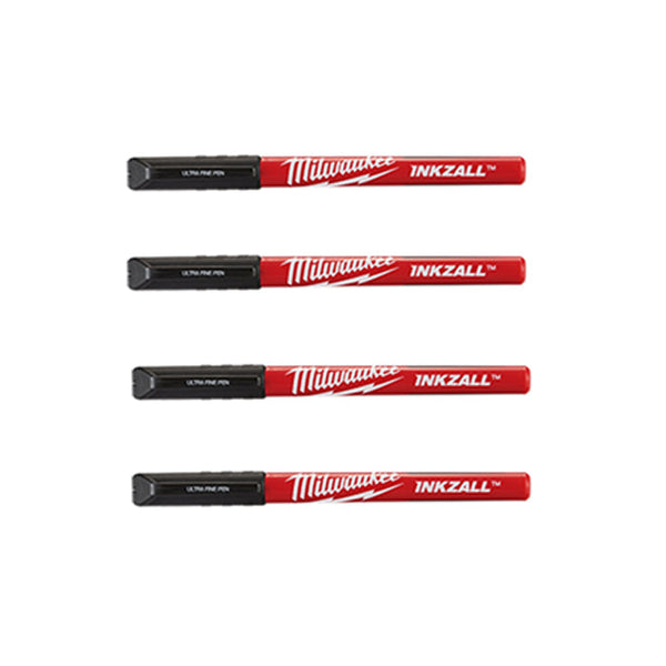 MILWAUKEE 48-22-3164 - 4PK BLACK ULTRA FINE POINT PENS