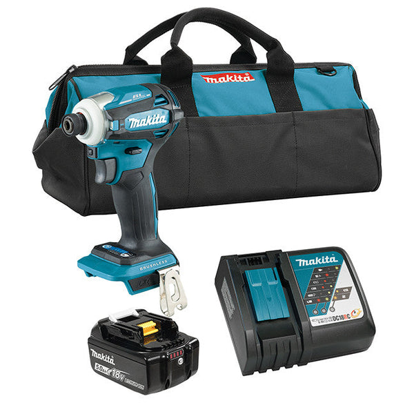 Makita DTD172RTX1 - 18V LXT Brushless Cordless 1/4" Impact Driver w/ XPT (5.0 Ah Kit)