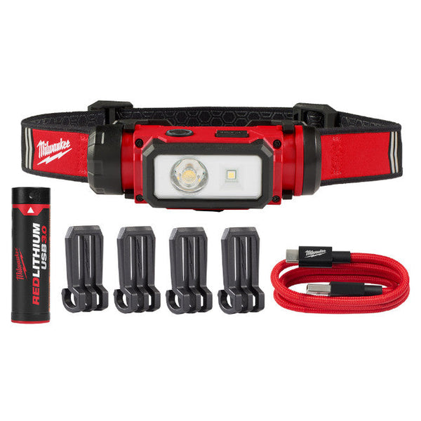 Milwaukee 2163-21 - REDLITHIUM™ USB Hard Hat Headlamp