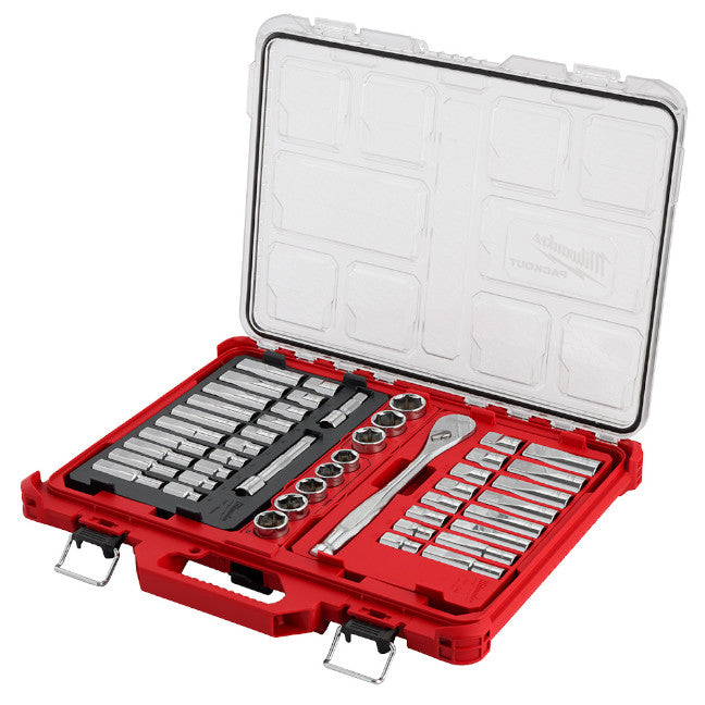 Milwaukee 48-22-9487 - 47pc 1/2" Drive Ratchet & Socket Set with PACKOUT™ Low-Profile Organizer