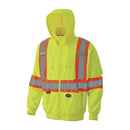 Pioneer 6941-2XL - Hi- Viz Micro Fleece Yellow Zip Hoodie