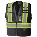 Pioneer Hi- Viz Black Safety Tear-Away Vest - 6933BK-S/M