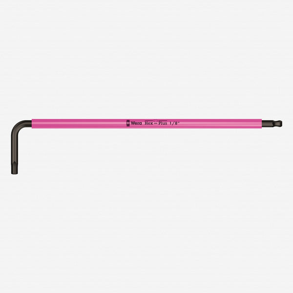 Wera 022632 1/8" x 123mm Hex + Ball End Hex L-key (Pink)