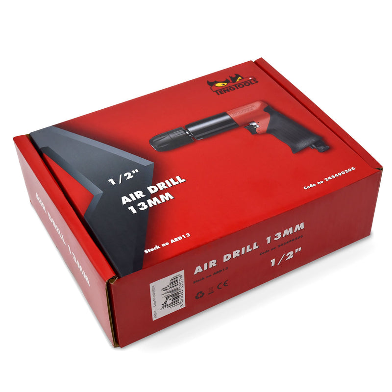 Teng Tools Pistol Style 13MM Chuck 450 RPM Left Right Hand Reversible Pneumatic Air Drill - ARD13