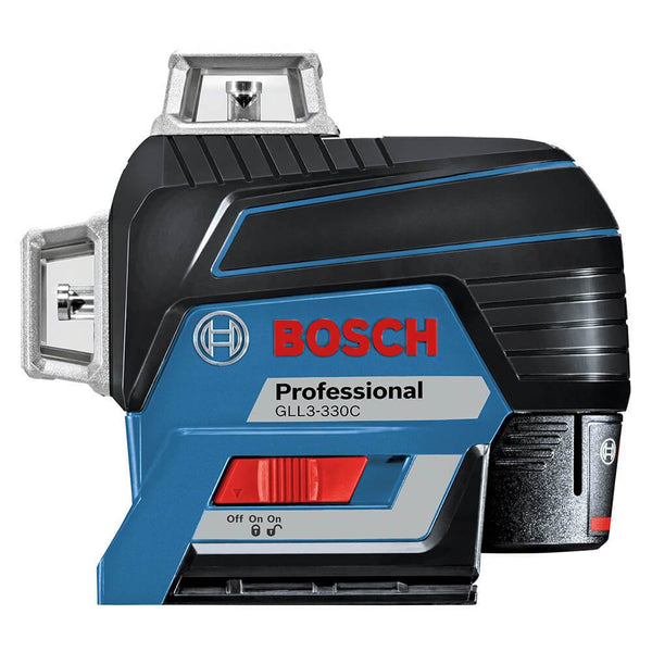 Bosch GLL3-330C 360-Degrees 3-Plane Red Beam Self-Leveling Line Laser Kit