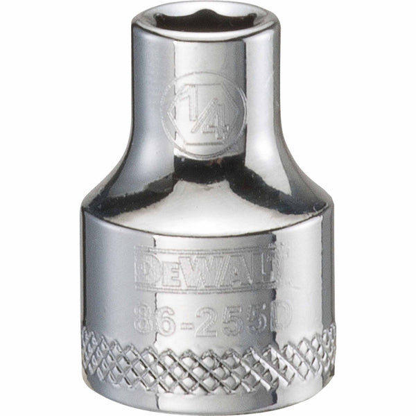 Dewalt DWMT86255OSP Deep Socket, 3/8 in Drive, 1/4 in, 6 Point, 1 in L, Vanadium Steel, Chrome Plated