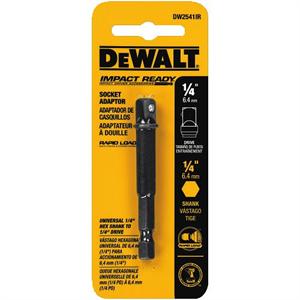 DEWALT DW2541IRB 1/4" Hex Drive to 1/4" Socket Adapter