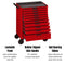 Teng Tools 10 Drawer Heavy Duty Roller Cabinet Tool Chest / Wagon - TCW810N