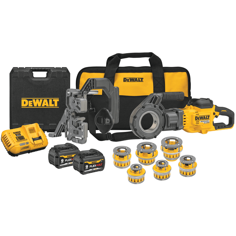 DeWalt DCE700X2K - 60V MAX FLEXVOLT PIPE THREADER KIT W/HEADS