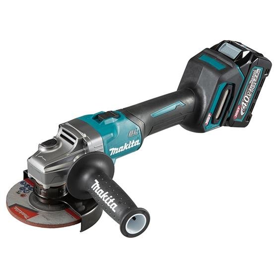 Makita GA005GM102 - XGT 40V (4.0 Ah) MAX Li-Ion Brushless 5” Angle Grinder Kit (With Slide Switch)