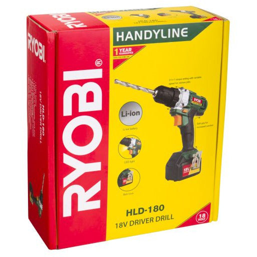 RYOBI HLD-180 18V LI-ION Driver Drill