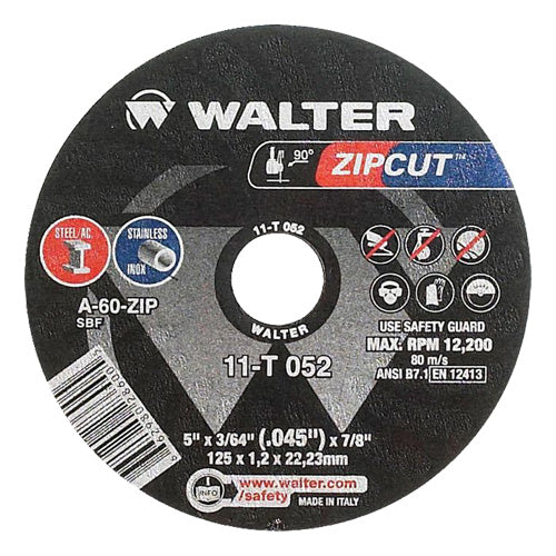 Walter 11T052 - 5"x3/64" T1 Cut-Off Wheel