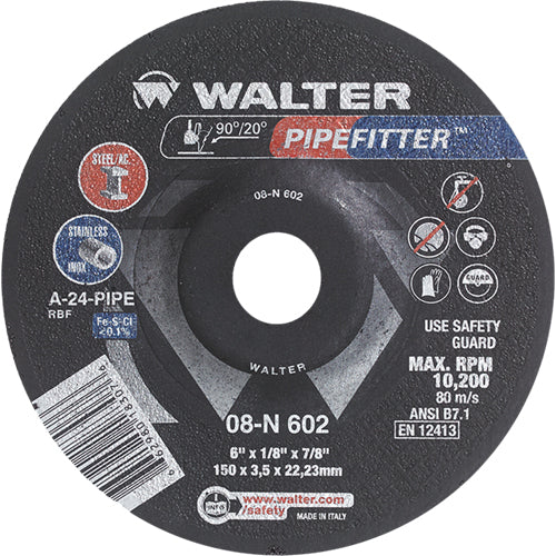 Walter 08N602 - 6"x1/8" Pipefitter Wheel